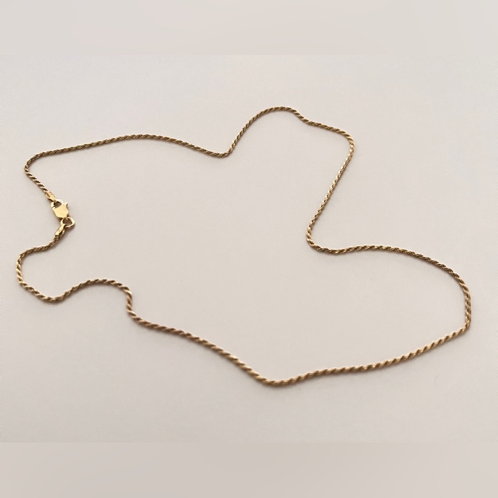 Made in Italy 925 Marked Rope Chain Necklace